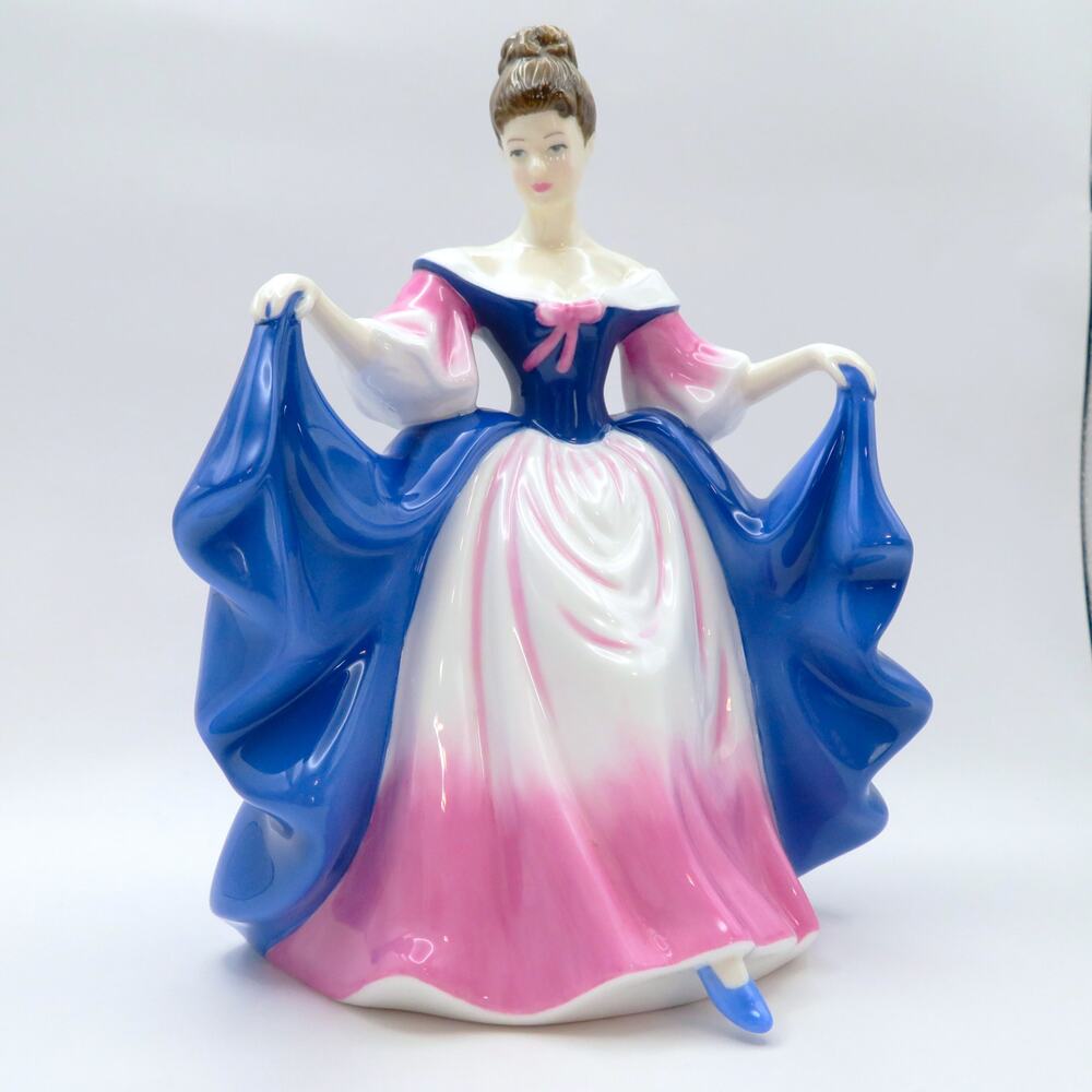 Royal Doulton Pretty Ladies Sara Pink and Blue Bone China Figurine HN4720, 2004